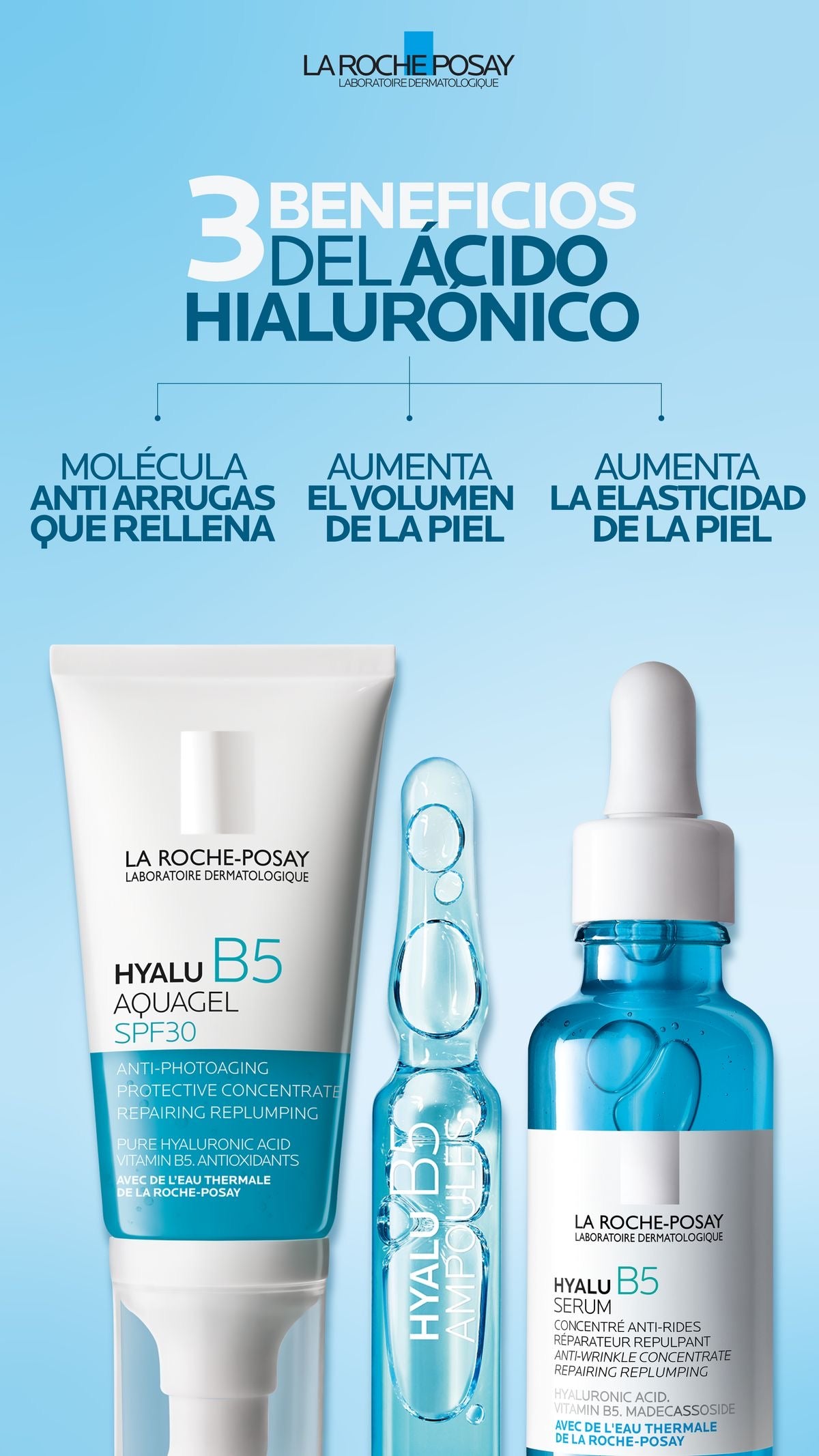 Hyalu B5 PURE HYALURONIC ACID SERUM - La Roche Poshay