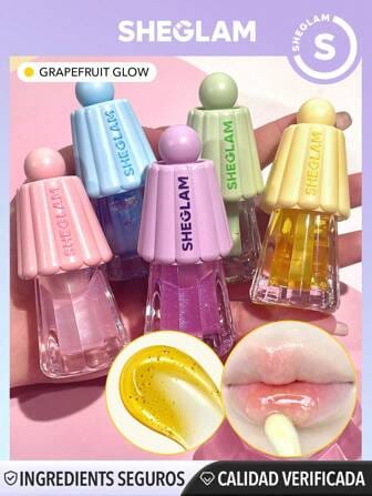 SHEGLAM Lip Oil | Sheglam Jelly Wow Hydrating Lipoil Lipgloss | Lip Oil Lipgloss for Lips | Thick Applicator Lip oil | Lip Stain Lip Tint